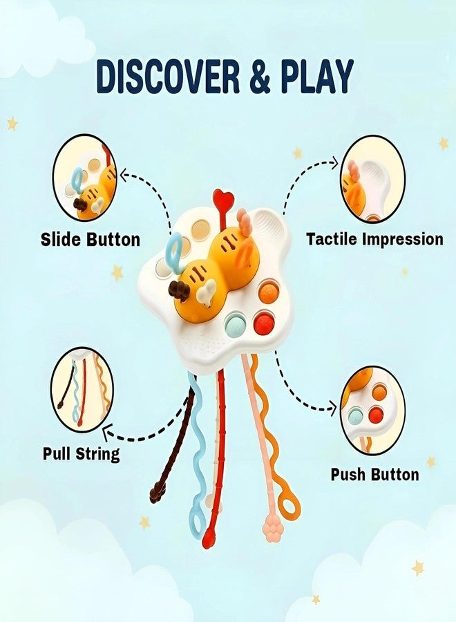 TEC TAVAKKAL Pull String Toy - Montessori Toys for 1 Year Old Boy, Toddler Fidget Sensory Airplane Travel Toys for Toddlers 1-3 - Toddler Stocking Stuffers One Year Old Boy Birthday Gift - Image 4